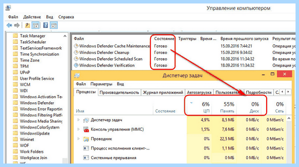 Antimalware service executable грузит систему