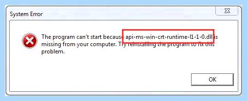 Api ms win crt runtime (runtime, your computer, api-ms-win-crt-runtime-l1-1-0 file, Redistributable Visual, Visual Redistributable) Api ms win crt runtime
