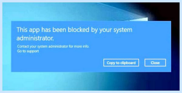 App is blocked