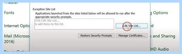 Application is blocked