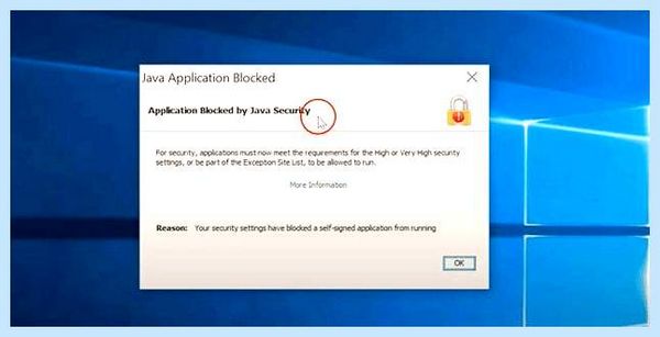 Application is blocked