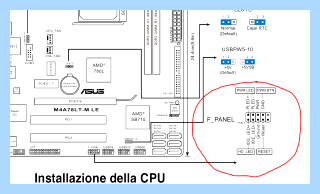 Asrock подключение передней панели
