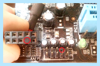 Asrock подключение передней панели