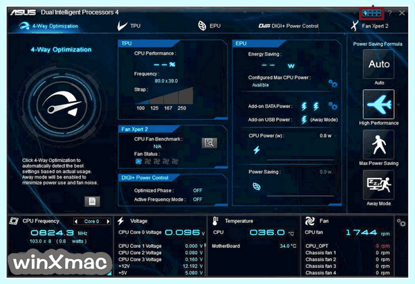 Asus ai suite use interface gives
