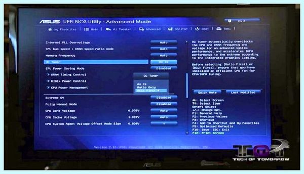 Asus efi bios utility энтузиастам разгона доступ