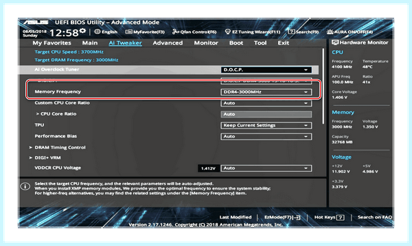 Asus efi bios utility задавать параметры разгона
