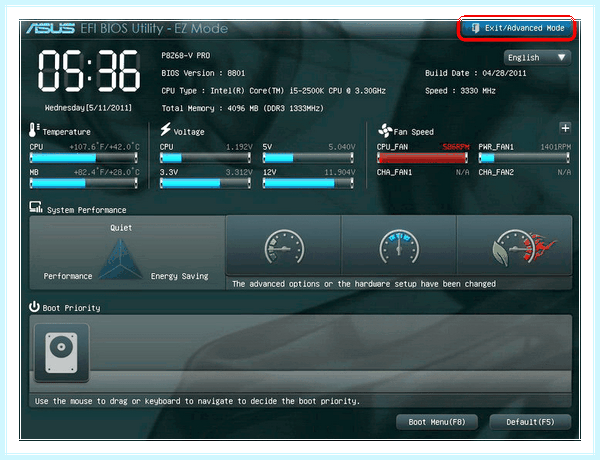 Asus efi bios