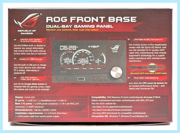 Asus front panel