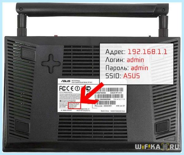 Asus пароль по умолчанию