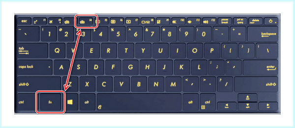 Asus zenbook подсветка клавиатуры