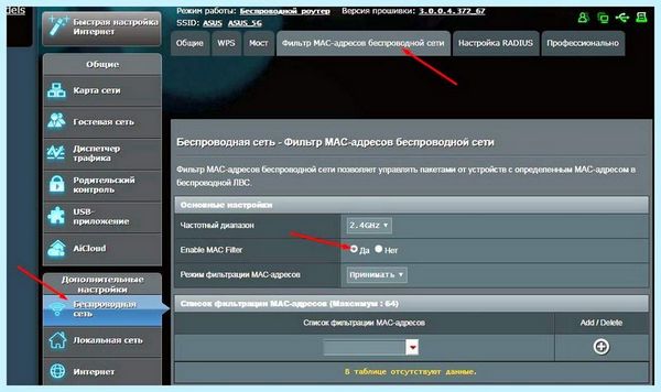 Asus router вход