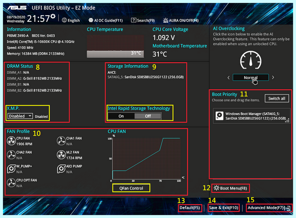 Asus uefi bios ez mode