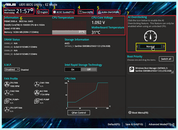 Asus uefi bios ez mode