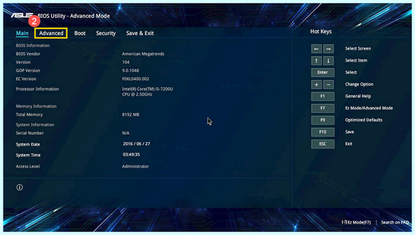 Asus uefi bios utility