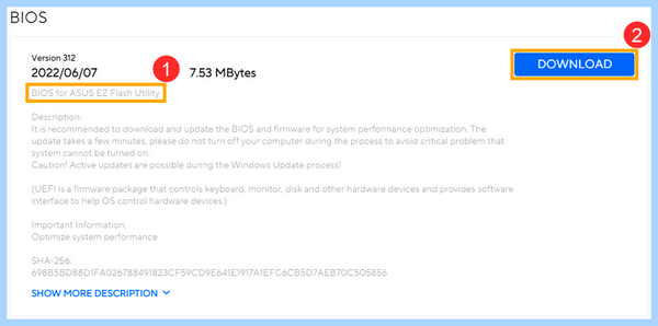 Asus uefi bios utility