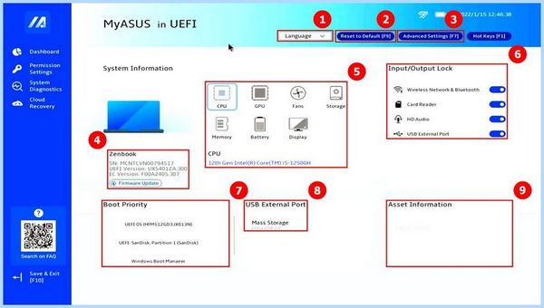 Asus uefi bios
