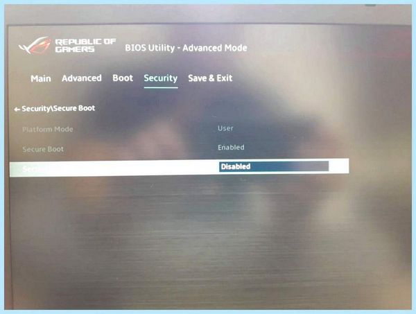 Asus установка windows