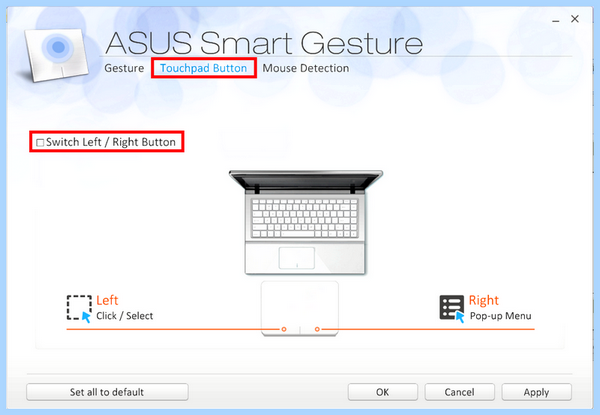 Asus zenbook тачпад