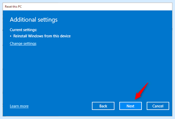 Win 10 до заводских настроек