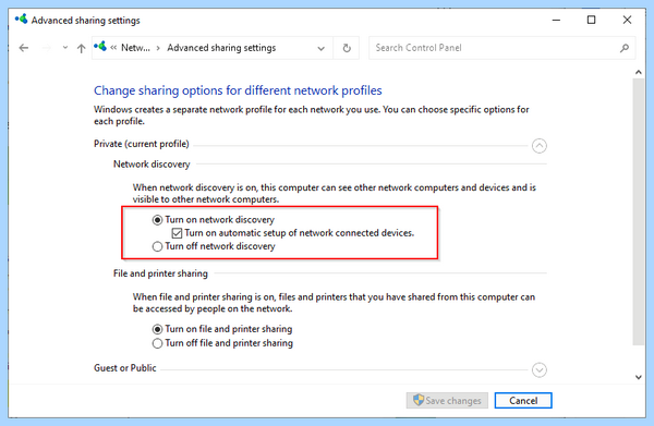 Win 10 не видит локальную сеть