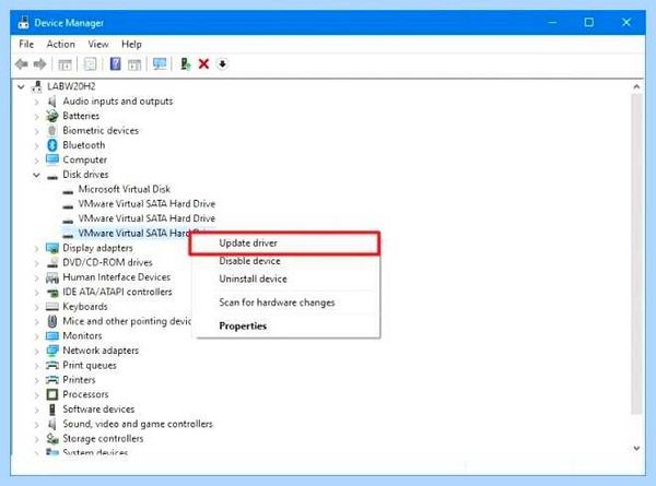 Win 10 видит