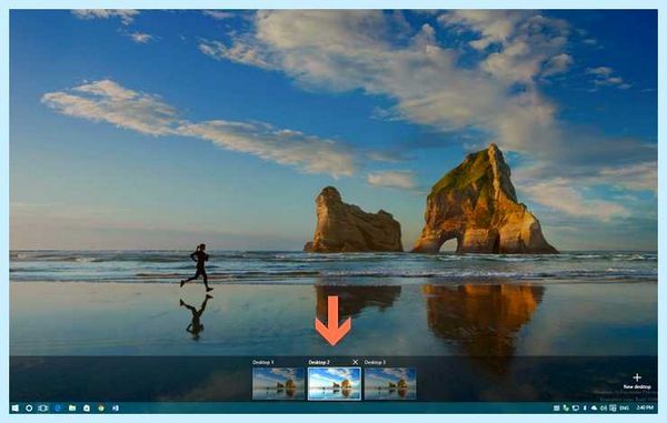 Windows 10 2 рабочих стола (windows, рабочий, стол, рабочий стол, рабочих столов, рабочими столами) Windows 10 2 рабочих стола