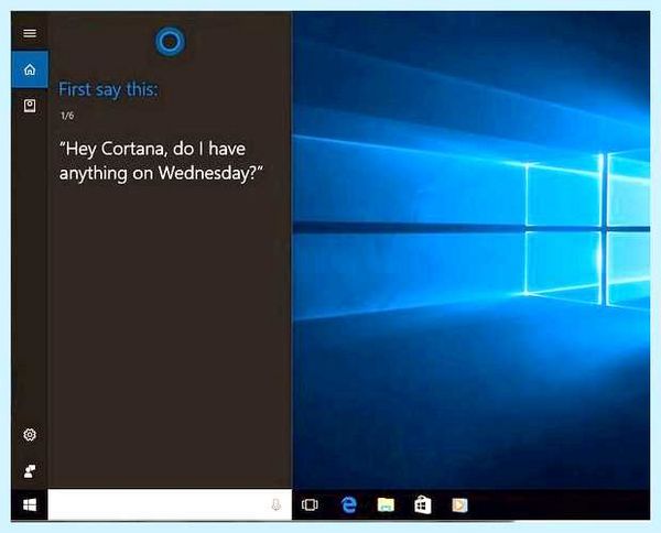 Windows 10 cortana