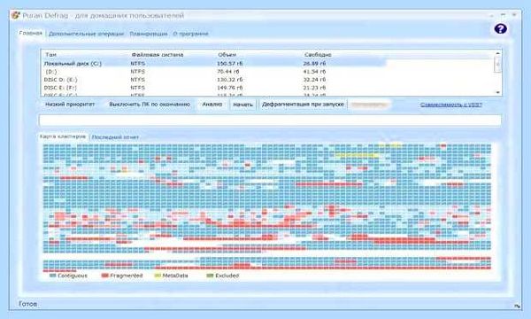Windows 10 дефрагментация