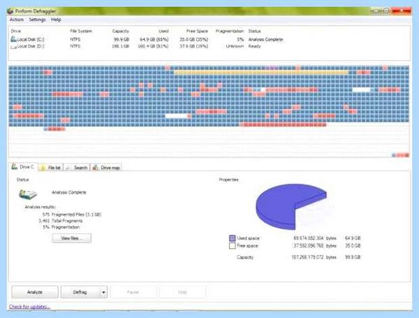 Windows 10 дефрагментация