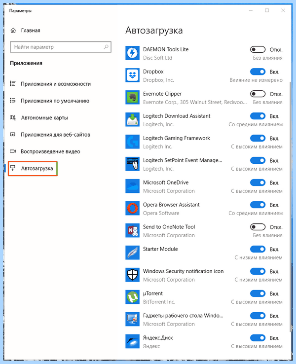 Windows 10 долго включается