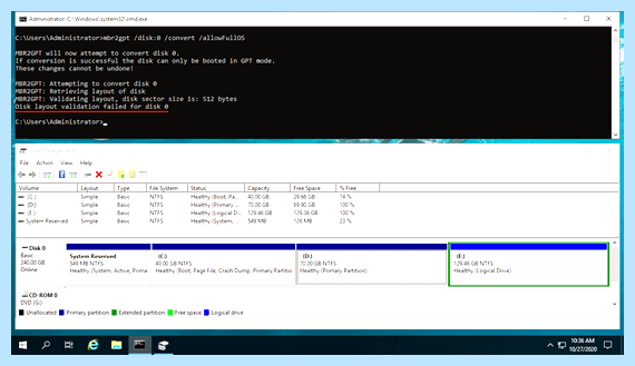 Windows 10 mbr в gpt
