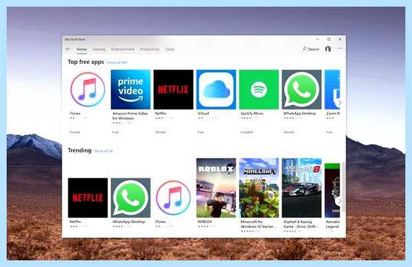 Windows 10 microsoft store
