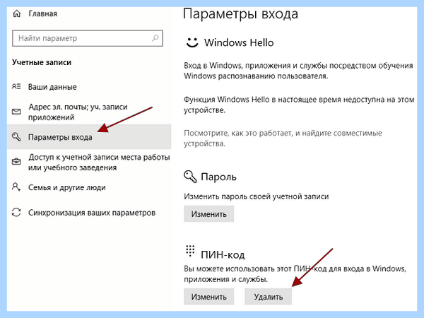 Windows 10 pro отключить пароль при входе