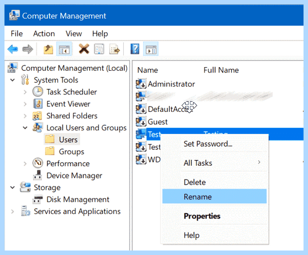 Windows 10 rename user (windows, rename, user, user account, local user) Windows 10 rename user