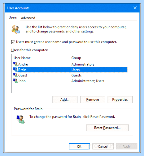 Windows 10 rename user