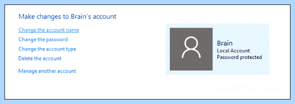 Windows 10 rename user