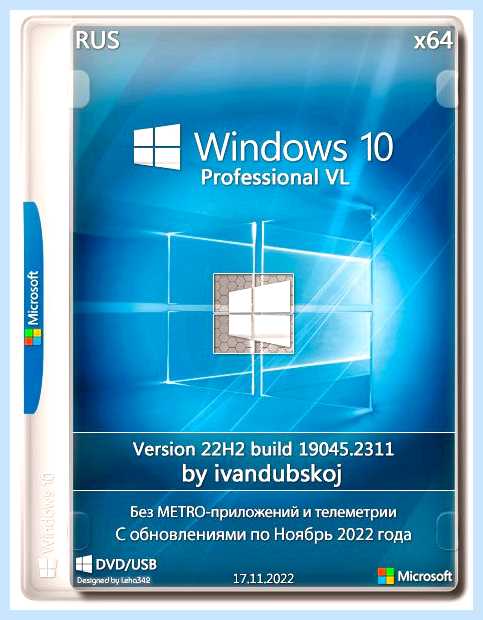 Windows 10 vl (windows, Windows 22H2, 19045 2604, ivandubskoj 2022, Windows 22Н2) Windows 10 vl