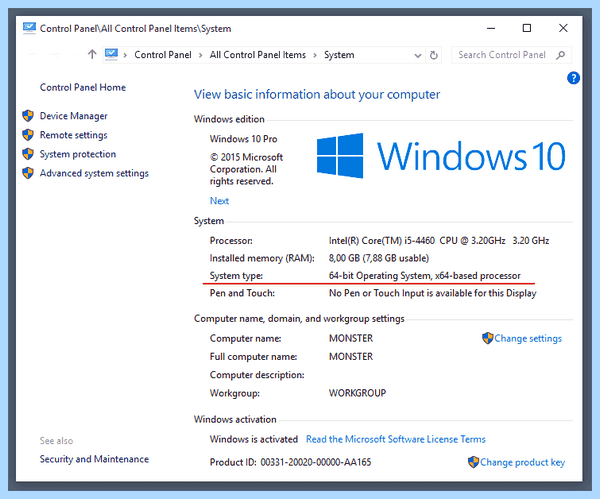 Windows 10 x64 или x86