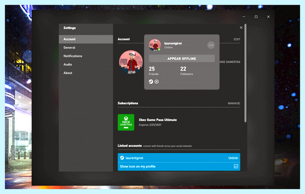 Windows 10 xbox game