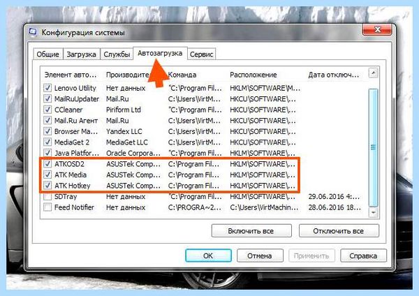 Atk package asus что это