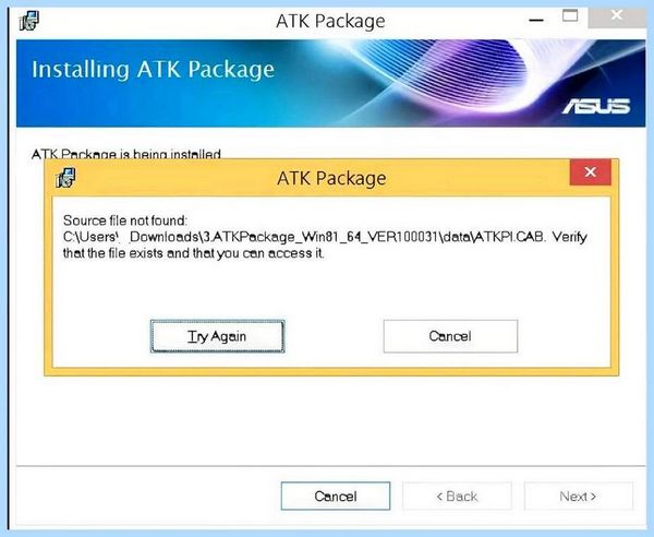Atk package asus windows 10 что это