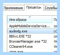 Audiodg exe что за процесс