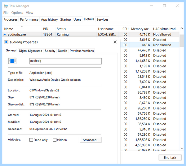 Audiodg exe скачать