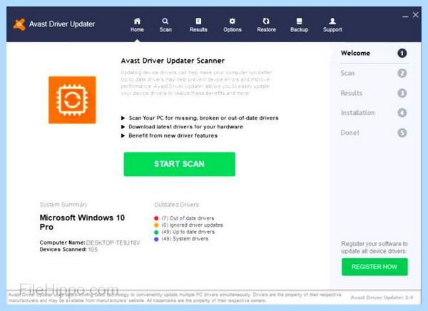 Avast driver updater