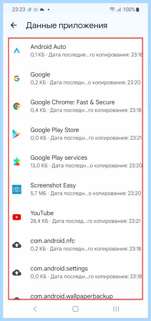 Backup что это за папка