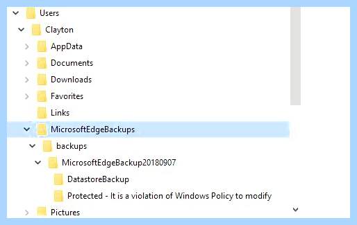 Backups что это за папка