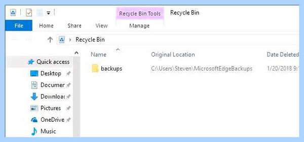 Backups что это за папка