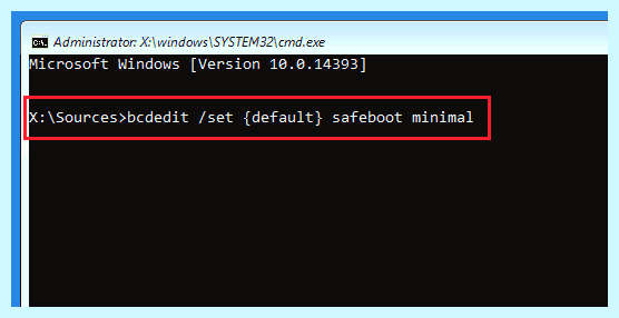 Bcdedit set default safeboot network really need to use if