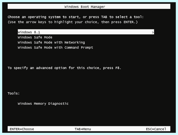 Bcdedit set default safeboot network continue to