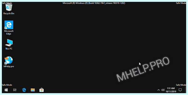 Bcdedit set default safeboot